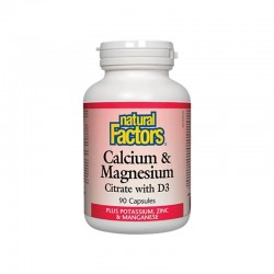 Natural Factors (Calcium & Magnesium (Citrate with D3)