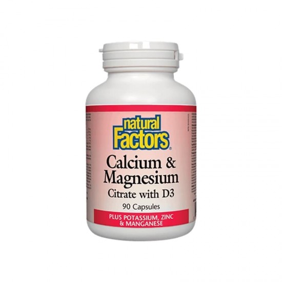 Natural Factors (Calcium & Magnesium (Citrate with D3)