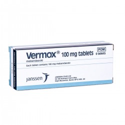 VERMOX TABS 100MG 6S