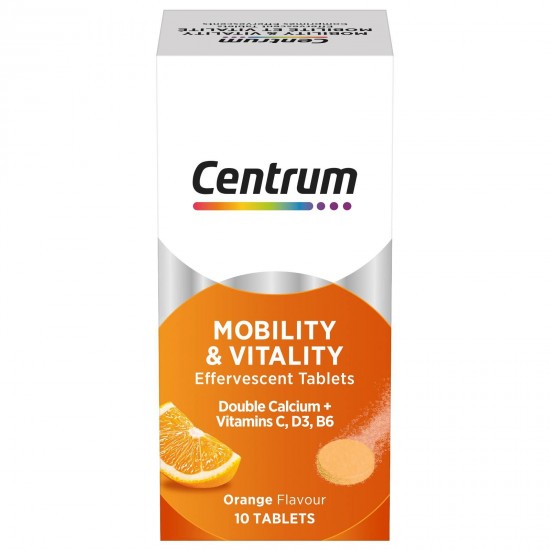 CENTRUM MOBILITY & VITALITY (ORANGE FLAVOUR) 10 TABLETS
