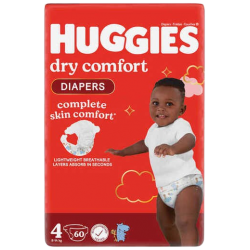 Huggies Dry Comfort Jumbo Size 4 (8-14Kgs) 60's