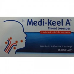 MEDI-KEEL THROAT LOZ 16S