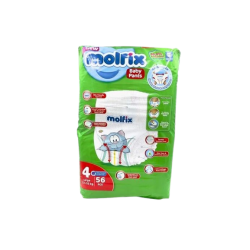 MOLFIX BABY PANTS JUMBO SIZE 4 LARGE (9.1-15KG) 56`S
