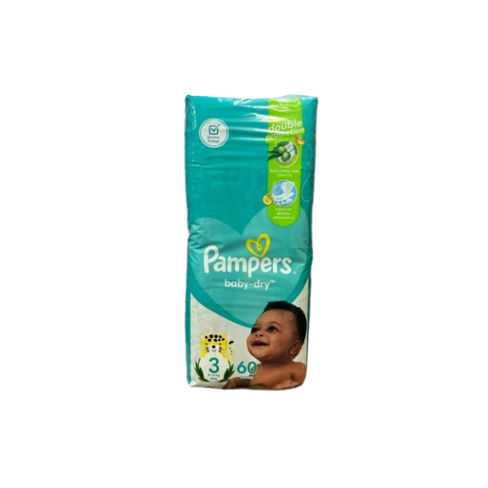 PAMPERS DIAPERS VALUEPACK  SIZE 3 (6-10 KGS) 60`S