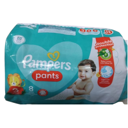 PAMPERS PANTS LOW COUNT SIZE 3 (6-11KG) 8`S 