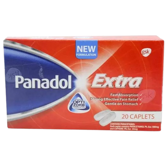 PANADOL EXTRA WITH OPTIZORB 20'S PANADOL EXTRA WITH OPTIZORB 20'S