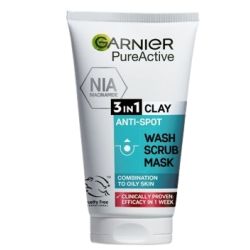Garnier Pure Active Cleanser 3IN1 Clay Wash 50ml