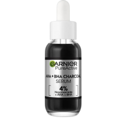 Garnier SkinActive 4% AHA + BHA & Niacinamide Charcoal Serum 30ml