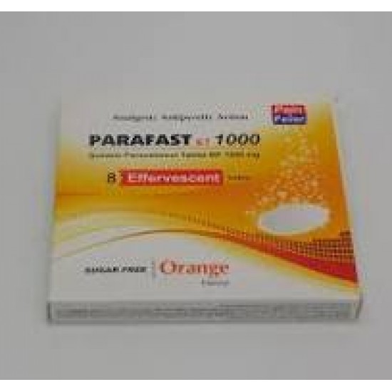 PARAFAST 1000MG TABS 8`S