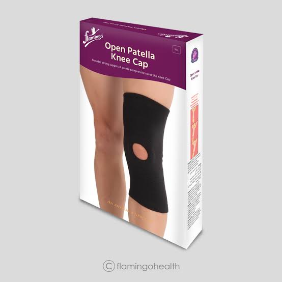 Flamingo Open Patella Knee Cap (Beige)- Xxl