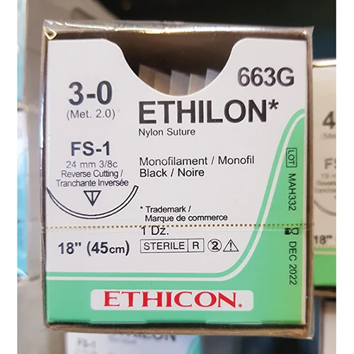Nylon Suture 3/0 R.c 12`s
