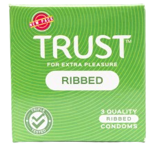 Trust Ribbed Condoms 24's